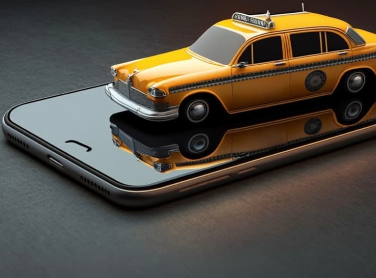 Decorative shape accent for Trumansburg NY Taxi and car Service section background